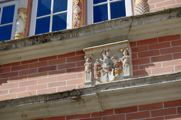 Hameln an der Weser Fassade mit Verzierung
