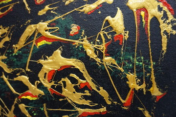 hand painted original impressionism painter brush stroke art abstract oil painting and acrylic painting background for design academy of art gallery artworks exhibited fragment of artwork © Kwang Gallery