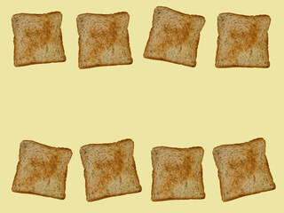 The toasts with yellow background