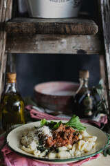 pasta with meat and vegetables