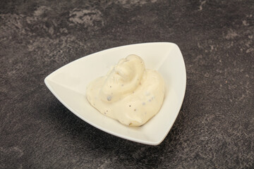 Caesar cream sauce with parmesan and herbs