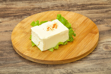 Greek traditional soft feta cheese