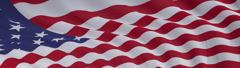 patriotic usa flag map concept digital banner
