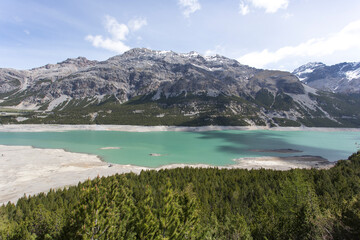 Landscape view of Cancano lakes