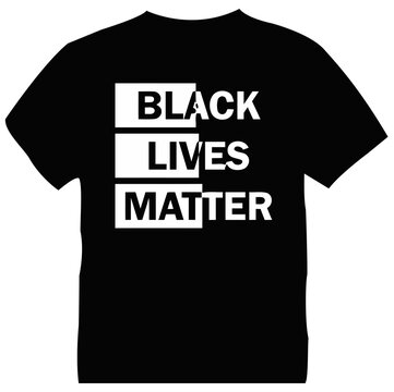 Black lives matter t-shirt design template