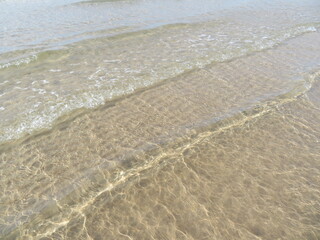 Beautiful beach with clean waters and sparkling sand