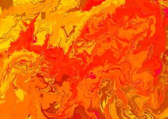 Orange marble fire abstract background design. Concept: illustration, colorful