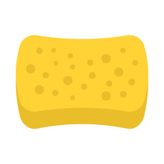 Sponge vector flat icon isolated on white background. Vector illustration.