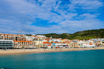 Fototapeta premium vila de Sesimbra, perto da Arrábida, portugal.