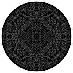 Mandala à 12 pétales, mandalart ligne inversé