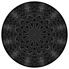 Mandala à 12 pétales, mandalart ligne inversé