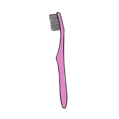 Toothbrush violet cartoon color icon