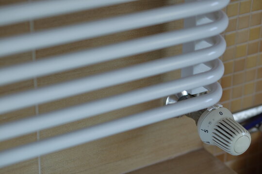 Heater in the batroom close up