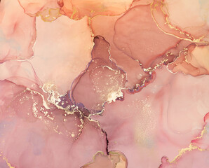 Abstract beige, brown background, wallpaper. Mixing acrylic paints. Modern art. Alcohol ink colors translucent. Alcohol Abstract contemporary art fluid.