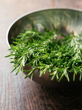Fresly harvested rosemary (Salvia rosmarinus)