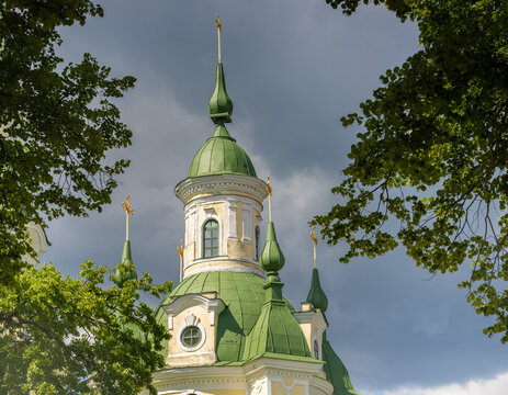 St. Catherine's Church, Old town of Parnu, Estonia, a Russian Orthodox church built in 1764-1768 and named after the empress, Catherine the Great