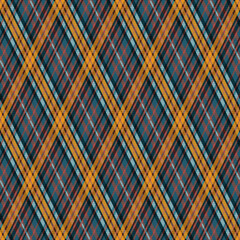 Seamless tartan rhombic texture