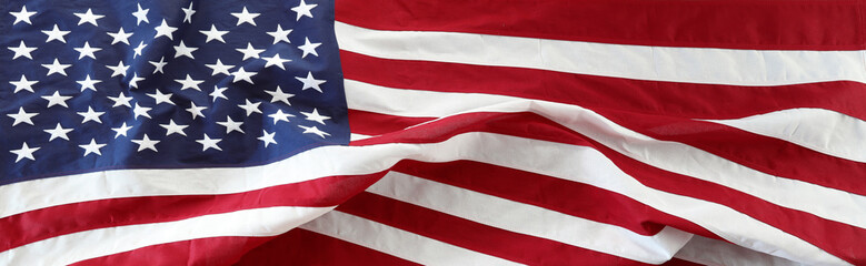 Fototapeta premium USA flag banner