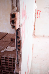 Building renovation works in appartment