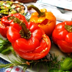 red bell peppers