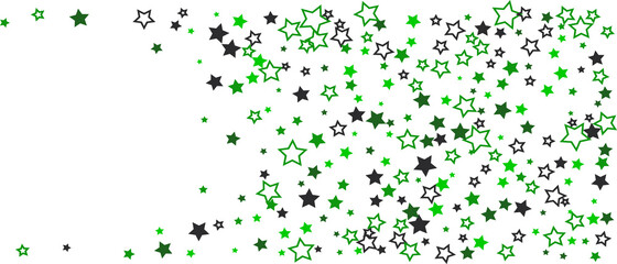 Shooting stars confetti. Multi-colored stars. Holiday background. Abstract texture on a white background. Design element. Vector illustration, EPS 10.