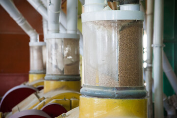 Electrical mill machinery for the production of wheat flour