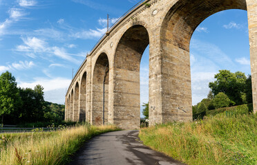 Fototapeta na wymiar The Altenbeken railway viaduct in Germany