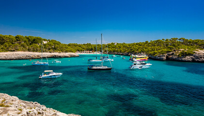 Cala Mondrago, Parque Natural de Mondrago. Santanyi. Malorca. Spain