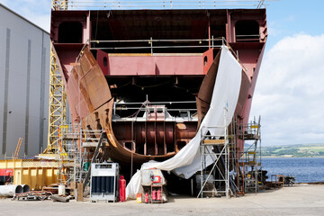 Shipbuilding industry steel ship construction for ferry business