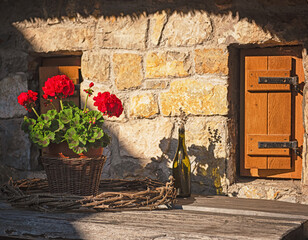 Traditional rural house at lake Balaton, Hungary