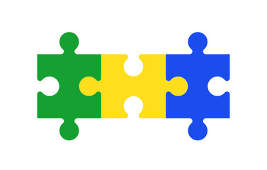 Colorful Puzzle - Business Solition Concept