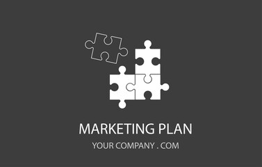 "Marketing Plan" Business Concept - Vector Illustration