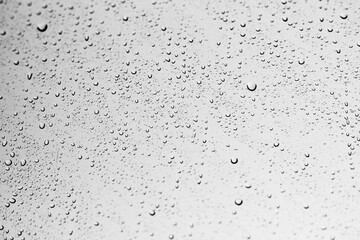 Water drops on window