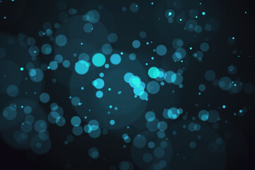 Creative blue wallpaper with abstract circles.