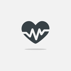 heartbeat Icon Vector Illustration EPS 10