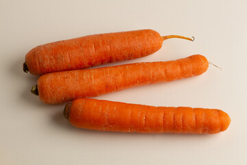 Cenouras frescas originais do Brasil