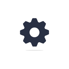 Cogwheel gear mechanism icon logo