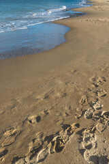 Blackmans Bay beach on a sunny winter day in South Hobart in Tasmania