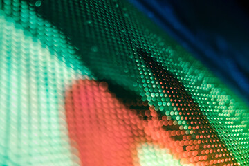 CloseUp LED blurred screen. LED soft focus background. abstract background ideal for design.
