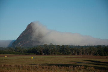 Fototapeta na wymiar Glasshouse Mountains, Sunshine Coast Hinterland, Queensland, Australia
