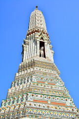 Wat Arun facade in Bangkok, Thailand