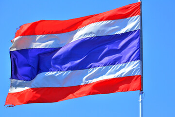 Thailand flag in Bangkok, Thailand