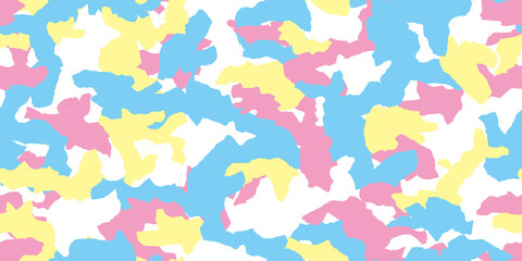 Fototapeta na wymiar Camouflage background. Seamless pattern.Vector. 迷彩パターン