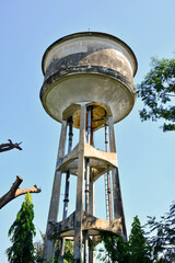 Concrete water tank at Dusit Zoo in Khao Din Park, Bangkok, Thailand