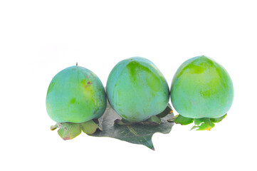 Persimmon on a white background