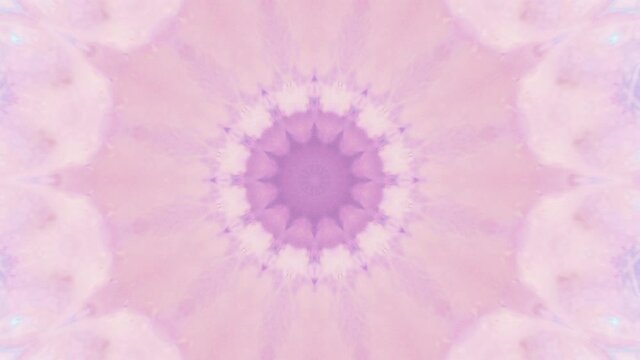 Hypnotic caleidoscope abstract pattern motion background - pink pattern