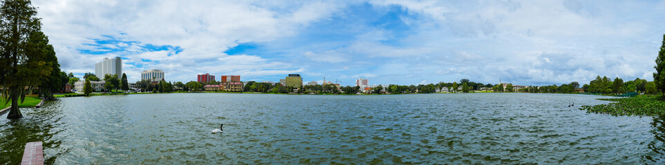 Lake Morton at city center of lakeland Florida