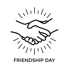 Celebrate of friendship day illustration