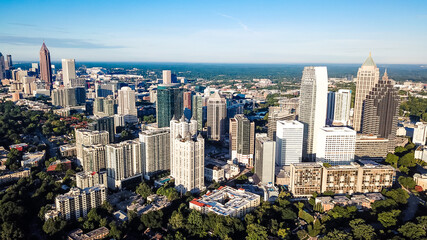 Aerial view of Midtown Atlanta Georgia