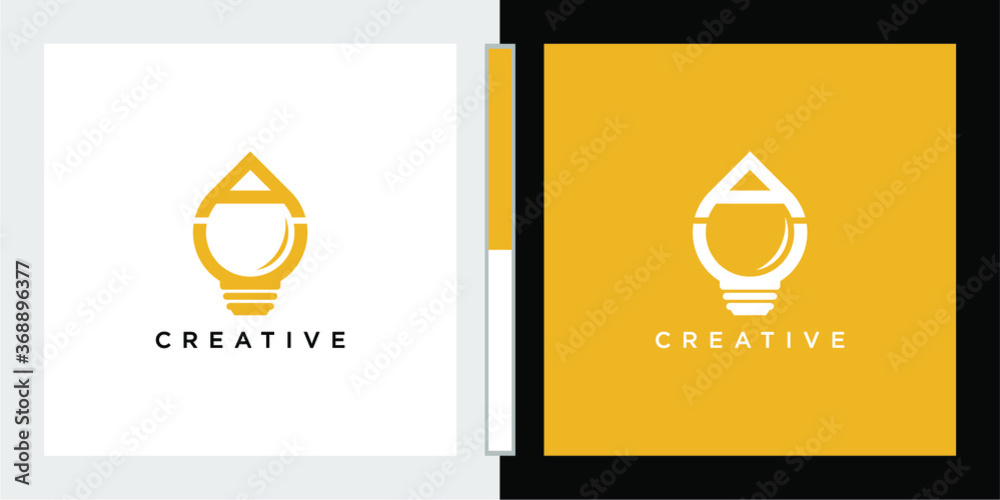 Canvas Prints smart lamp logo template